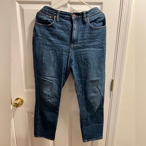 Madewell High-Rise Jeans, Slim Crop Boyfriend - Size 29